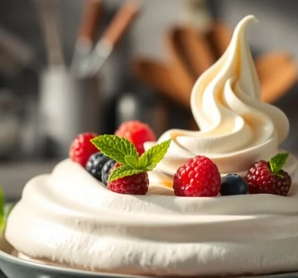 Maak een heerlijke mousse met mousseline in een elegante keuken.