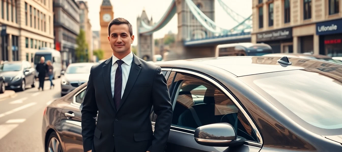 Experience luxury and reliability with london chauffeur service in a vibrant London setting
