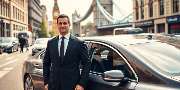 Experience luxury and reliability with london chauffeur service in a vibrant London setting